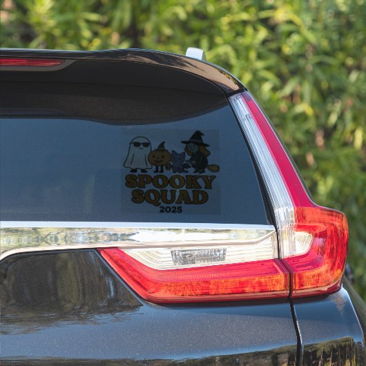 Viral Spooky Squad 2025 Aufkleber (Auto Seite)