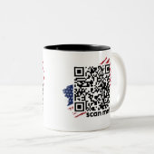 Viral Trump Dance YMCA Qr Tasse (VorderseiteRechts)