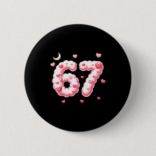 Virale 67 Kawaii Herzen Valentinstag Mädchen Humor Button