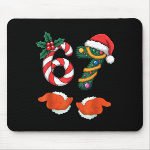 Virale 67 Zuckerstangen-Weihnachtsbaum mit Hand-Ho Mousepad