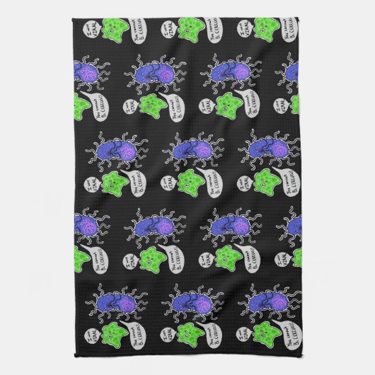 Virale Mikroben Geschirrtuch (Vertikal)