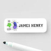 Virale Mikroben Namensschild (Beispiel)