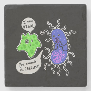 Virale Mikroben Steinuntersetzer