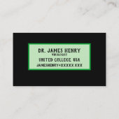 Virale Mikroben Visitenkarte (Rückseite)