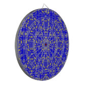 Virbrant Retro Blue Dartscheibe (Vorderseite Links)