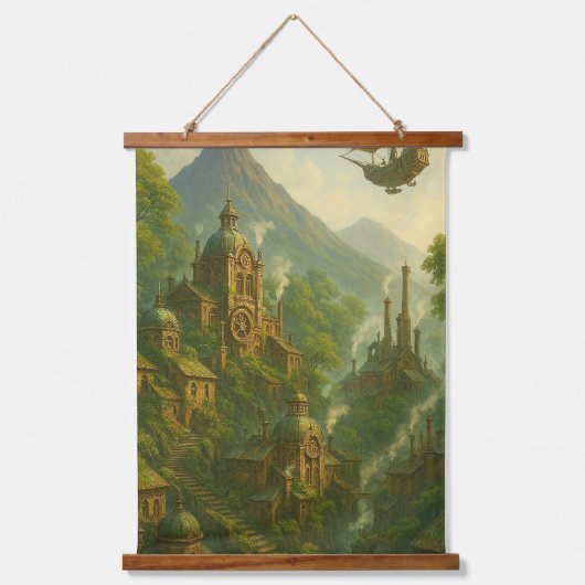 Viremoor Steamgate Wandteppich Mit Holzrahmen (Vorderseite)