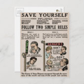 Virenschutz Postkarte (Vorne/Hinten)