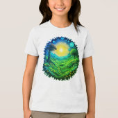 Virescent Electric Pulse Tri-Blend Shirt (Vorderseite)