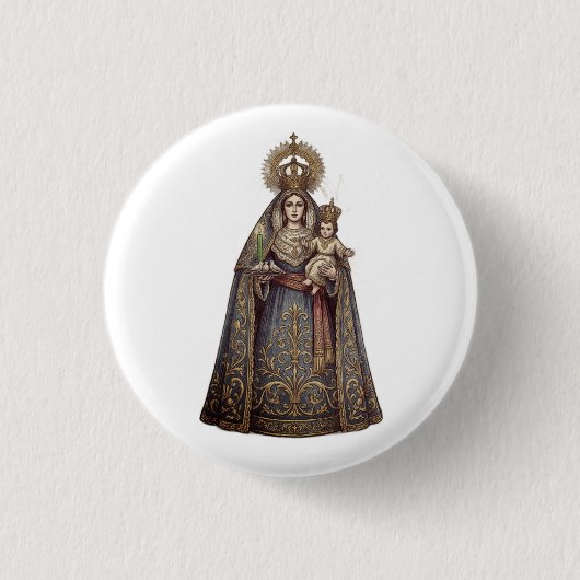 Virgen de Candelaria Button (Vorderseite)