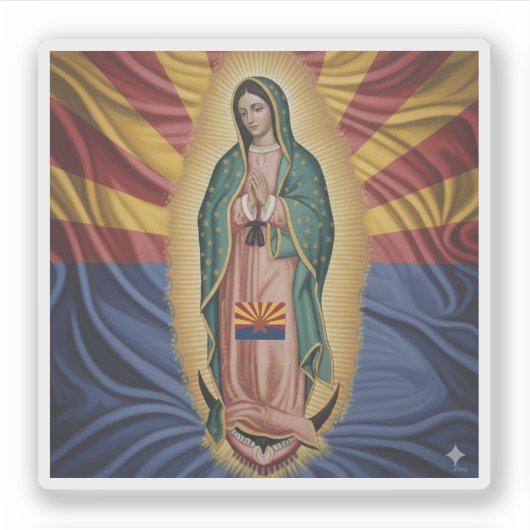 Virgen de Guadalupe - Arizona Aufkleber (Vorderseite)