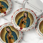 Virgen de Guadalupe Beerdigung in Love Memory Button