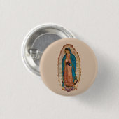 Virgen de Guadalupe Button (Vorne & Hinten)