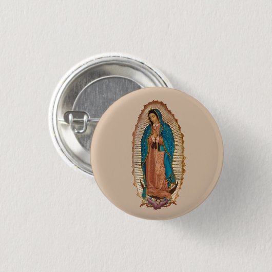 Virgen de Guadalupe Button (Vorne & Hinten)