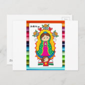 VIRGEN DE GUADALUPE CARICATURA 01 ZOLLBARER PRO POSTKARTE (Vorne/Hinten)