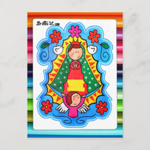 VIRGEN DE GUADALUPE CARICATURA 02 ZOLLPRO POSTKARTE