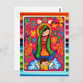 VIRGEN DE GUADALUPE CARICATURA 03 ZOLLBARER PRO POSTKARTE (Vorne/Hinten)