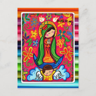 VIRGEN DE GUADALUPE CARICATURA 03 ZOLLBARER PRO POSTKARTE