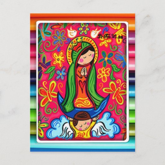 VIRGEN DE GUADALUPE CARICATURA 03 ZOLLBARER PRO POSTKARTE (Vorderseite)