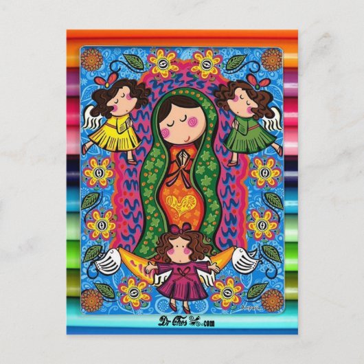 VIRGEN DE GUADALUPE CARICATURA 05 ZOLLBARER PRO POSTKARTE (Vorderseite)