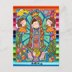 VIRGEN DE GUADALUPE CARICATURA 06 CUSTOMIZABLE PRO POSTKARTE