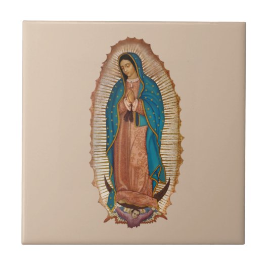 Virgen de Guadalupe Fliese (Vorderseite)