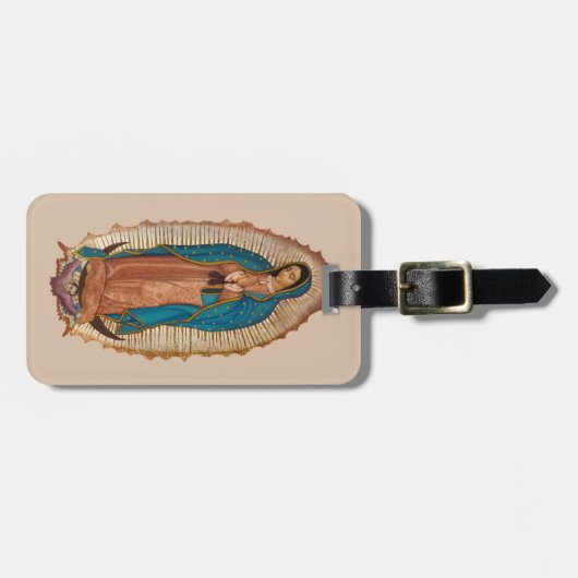 Virgen de Guadalupe Gepäckanhänger (Vorderseite horizontal)