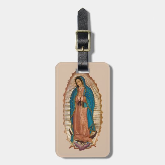 Virgen de Guadalupe Gepäckanhänger (Vorderseite vertikal)