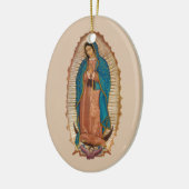 Virgen de Guadalupe Keramik Ornament (Links)
