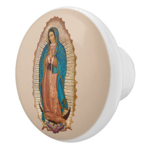 Virgen de Guadalupe Keramikknauf