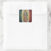 Virgen de Guadalupe - Mexiko Quadratischer Aufkleber (Tasche)