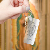 Virgen de Guadalupe Mutter Mary Katholic Silver Schlüsselanhänger