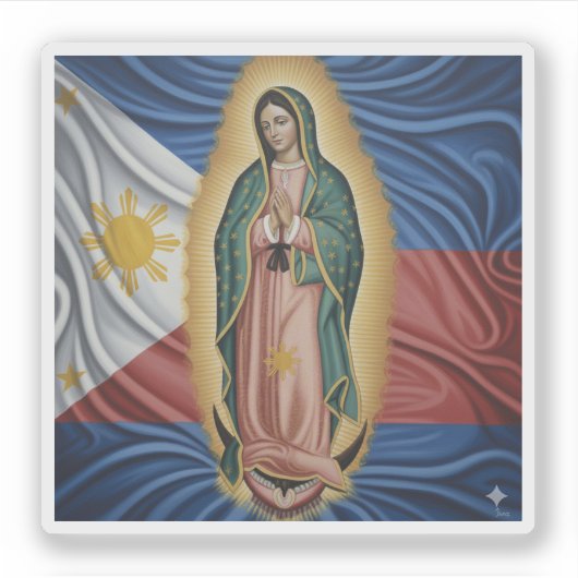 Virgen de Guadalupe - Philippinen Aufkleber (Vorderseite)
