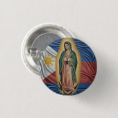 Virgen de Guadalupe - Philippinen Button (Vorne & Hinten)