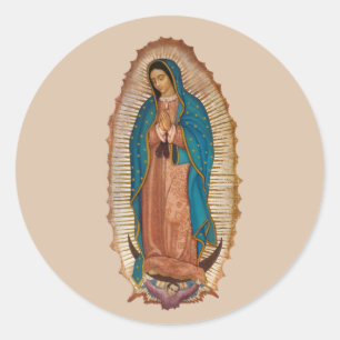 Virgen de Guadalupe Runder Aufkleber