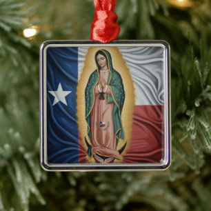 Virgen de Guadalupe - Texas Ornament Aus Metall