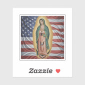 Virgen de Guadalupe - USA Aufkleber (Blatt)