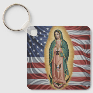 Virgen de Guadalupe - USA Schlüsselanhänger
