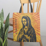 Virgen de Guadalupe Zeichnend Tasche<br><div class="desc">Tragen Sie mit dieser Virgen de Guadalupe, die Tote-Tasche zeichne, überall einen ikonischen Stil! Diese Tasche mit einer modernen eklektischen Drehung auf einem klassischen Bild bringt lebendige Farben und kühnes Design in Ihren Alltag. Diese Tasche ist perfekt für jeden, der Tradition mit einer frischen, künstlerischen Note verbindet. Sie ist ebenso...</div>