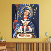 Virgen de la Altagracia Wrapped Canvas Leinwanddruck (Insitu (Wohnzimmer))