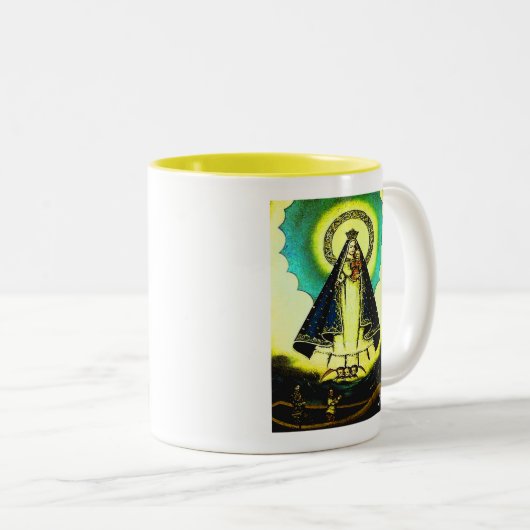 VIRGEN DE LA CARIDAD ZWEIFARBIGE TASSE (VorderseiteRechts)