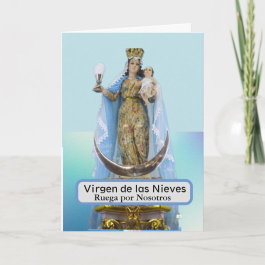 Virgen de las Nieves Card Karte (Vorderseite)