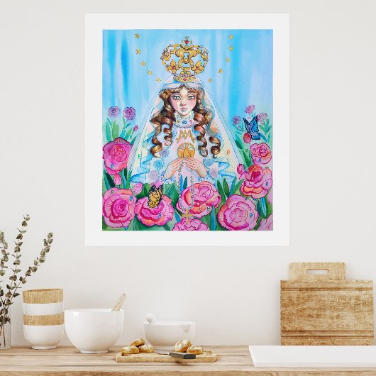 Virgen del Valle, Rocio Milagroso Poster (Küche)