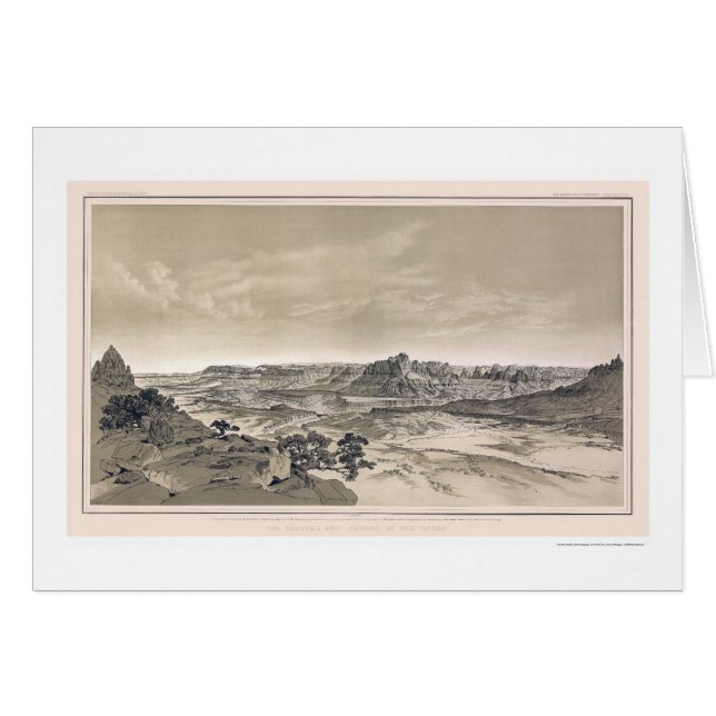Virgen Grand- Canyondruck durch Dutton 1882 (Vorderseite (Horizontal))