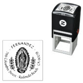 Virgen Guadalupe Christliche Vintage Rücksendeadre Permastempel (Beispiel)