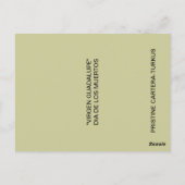 VIRGEN GUADALUPE POSTCARD POSTKARTE (Rückseite)