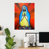 Virgen Guadalupe Tag des Toten Posters Poster (Heimbüro)