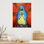 Virgen Guadalupe Tag des Toten Posters Poster (Küche)