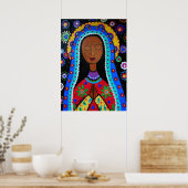 Virgen Guadalupe von Pristine Cartera-Turkus Poster (Küche)