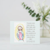 Virgen María Feiertagspostkarte (Stehend Vorderseite)