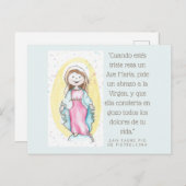 Virgen María Feiertagspostkarte (Vorne/Hinten)